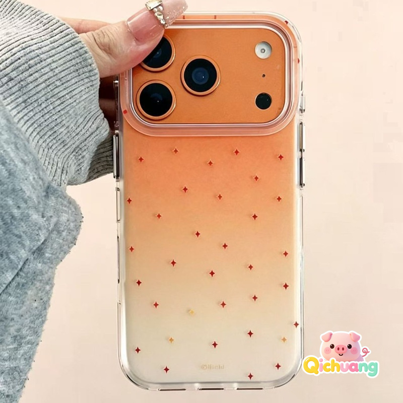 Realme Note 50 - Gradual Orange Stars Casing For Realme