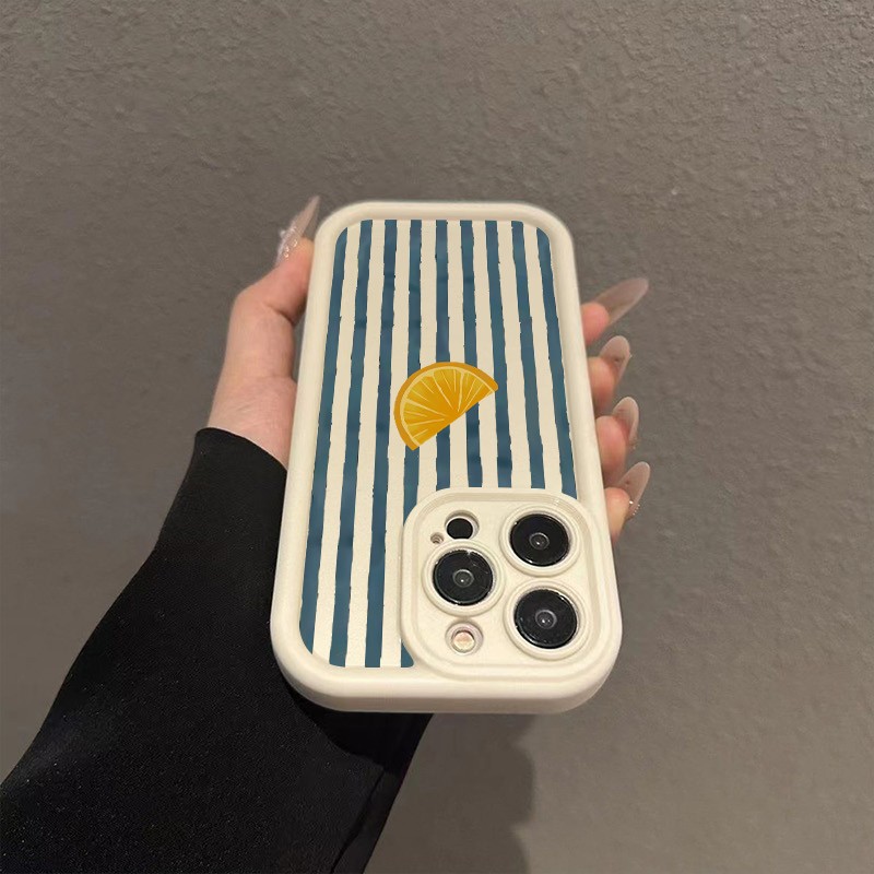 Striped Lemon Slice Pattern Ph - Apple Iphone 16 recension och pris